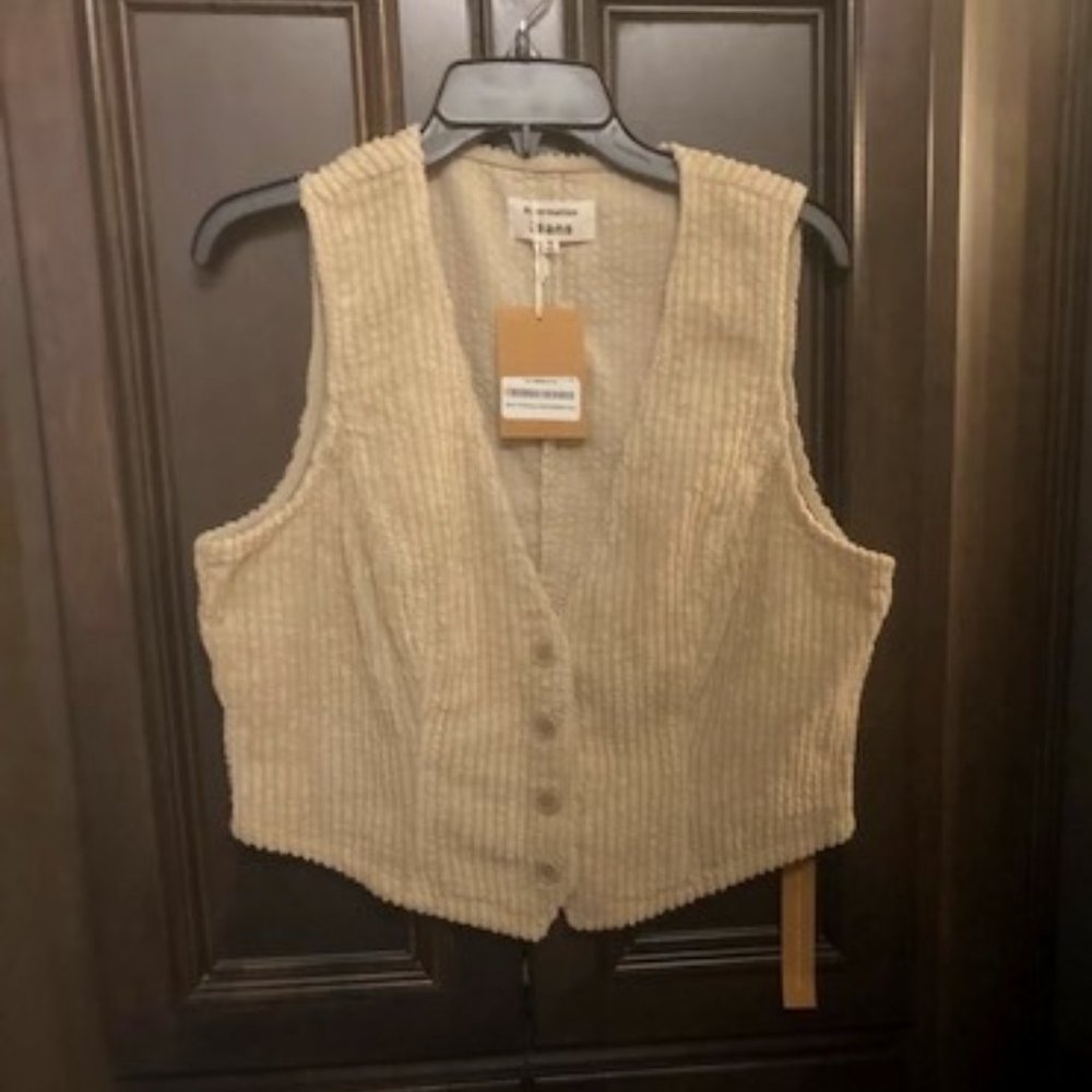 Reformation Jeans Devin Corduroy Vest